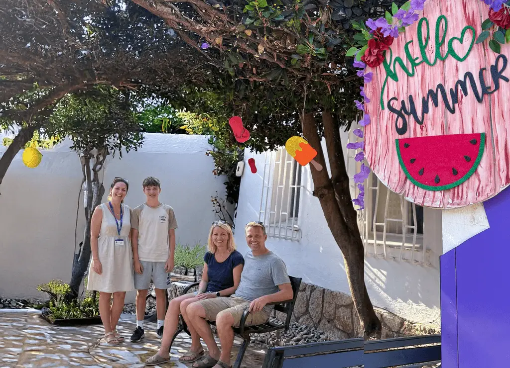 Familia en el curso de español y campamento de verano de Hablandis