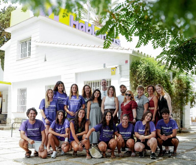 Alumnos y profesores de Hablandis en Málaga